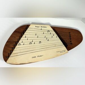 VINTAGE 1989 Little Picker Lap Harp or Zither Instrument
